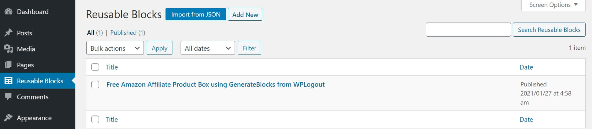 How To Add Reusable Block In Wordpress Wp Logout