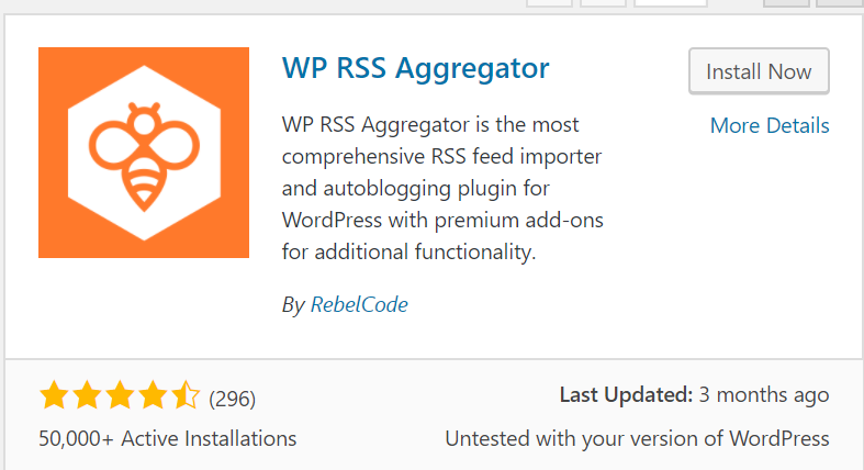 add rss feed to wordpress