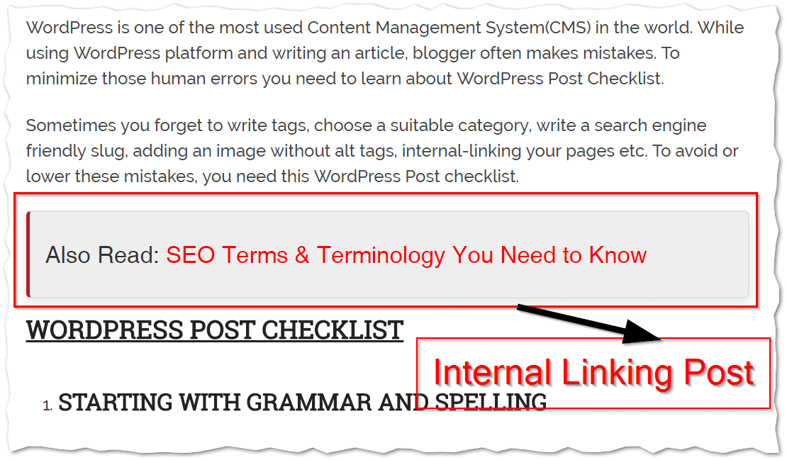 Internal Linking Post