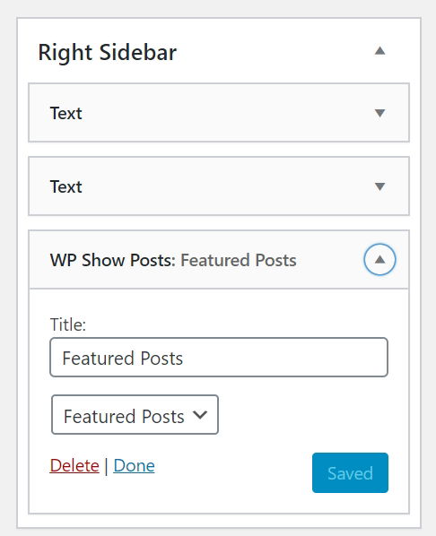 WP Show Posts Widget in GeneratePress