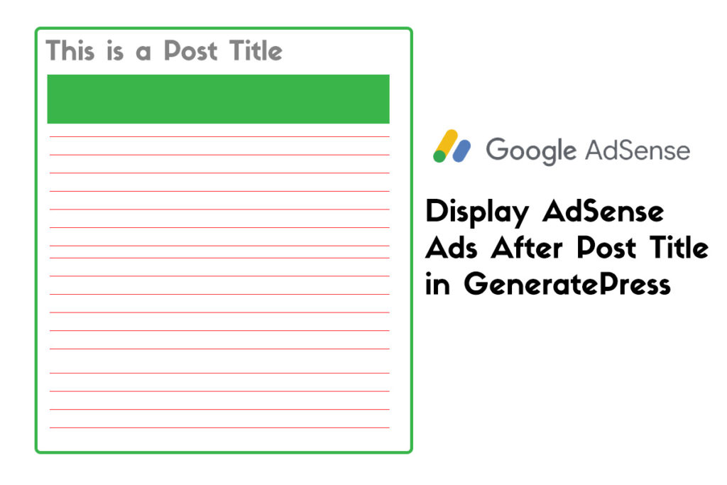Display AdSense Ads After Post Title in GeneratePress