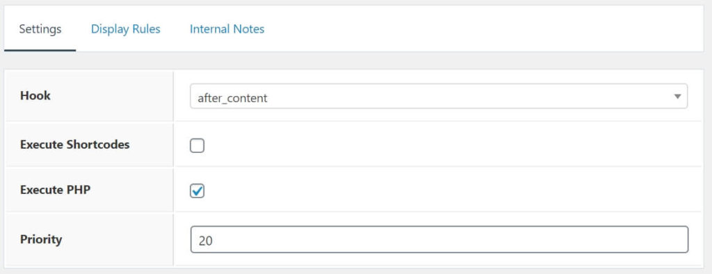 Author Box in GeneratePress Hook Settings