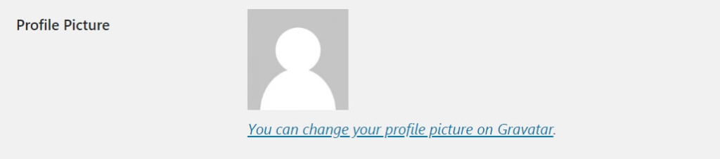 Profile Picture Gravatar