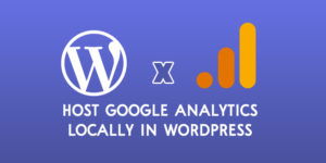 host google analytics locally in WordPress