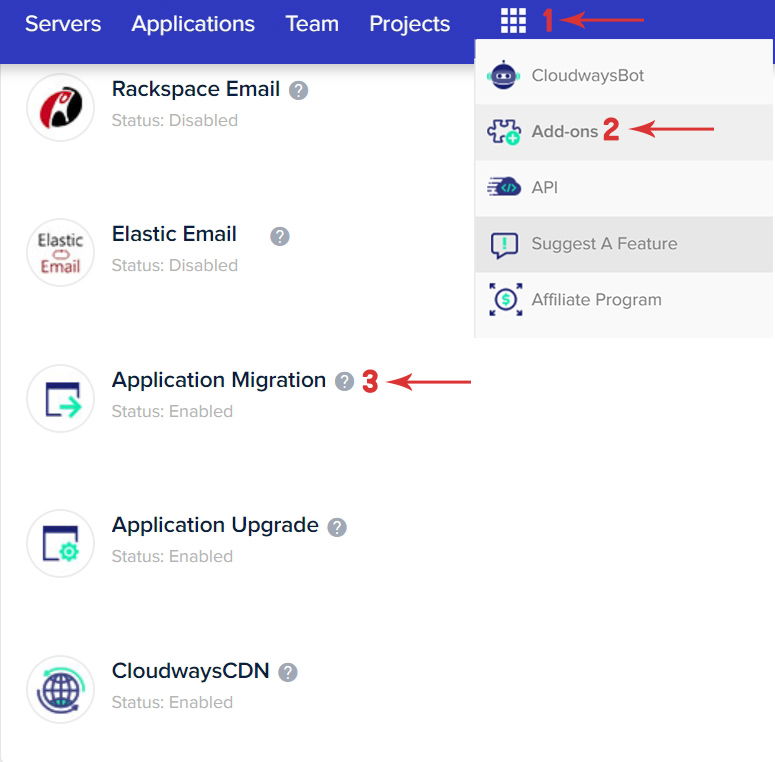 Cloudways Addons