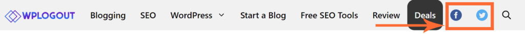 Social Media Follow Buttons in GeneratePress Primary