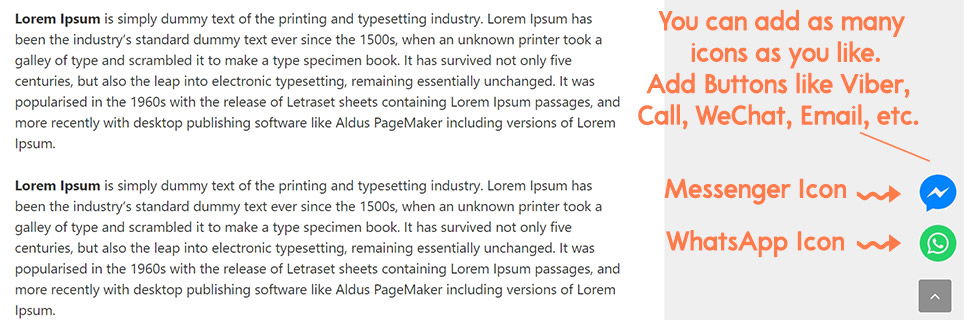 Adding Floating Icons in GeneratePress Theme