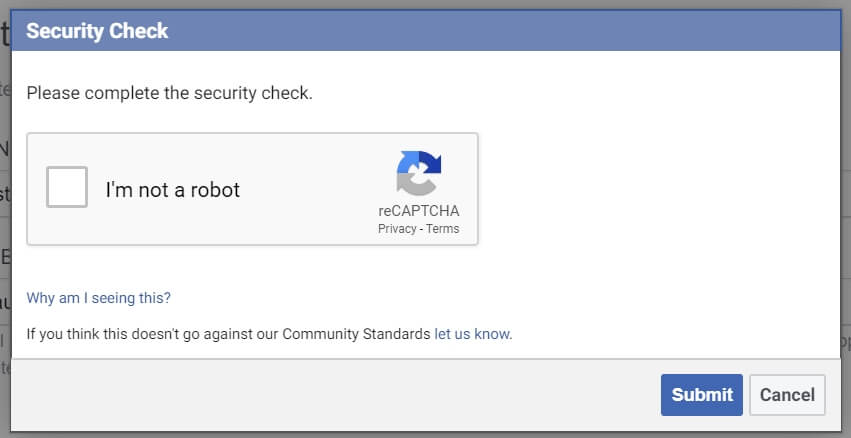 Facebook Developers Tool Security Check