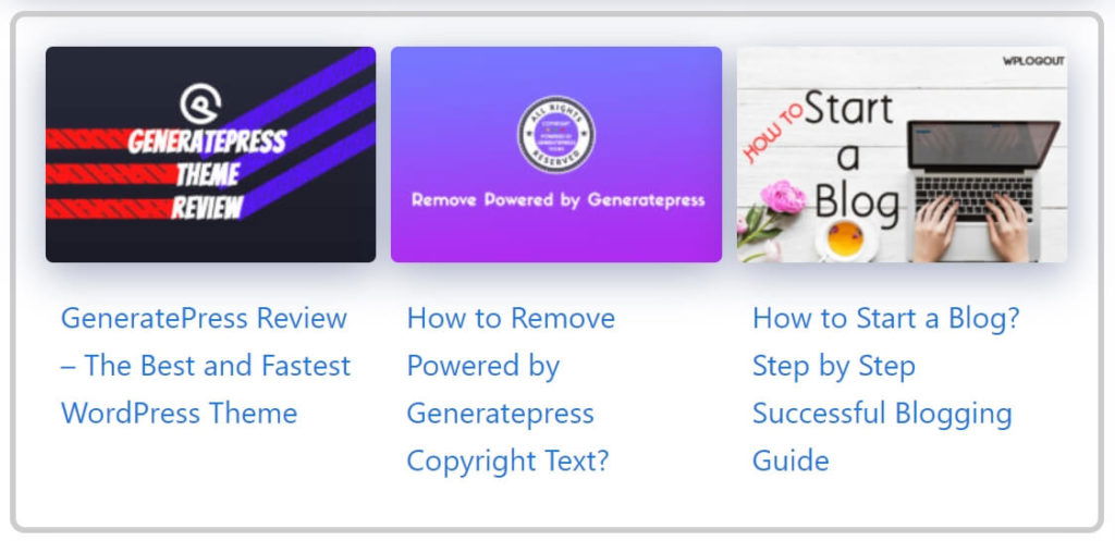 Related Posts using GenerateBlocks and WP Show Posts