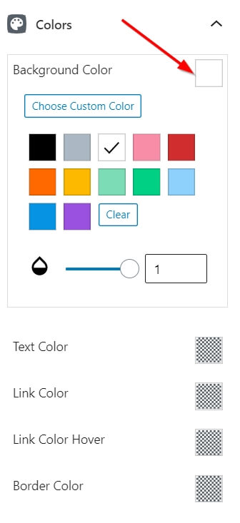 Background Color White for Single Column Grid