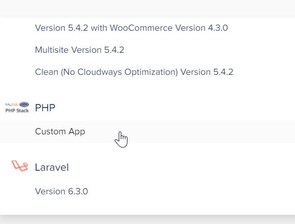 Adding New Application in Cloudways