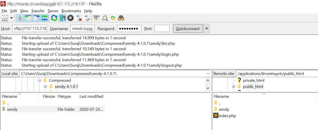 Uploading Sendy to Cloudways