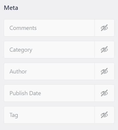 Disable Meta in Astra Theme