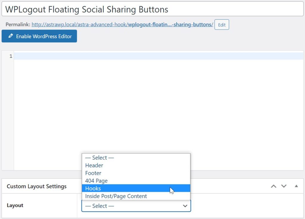WPLogout Floating Social Sharing Buttons