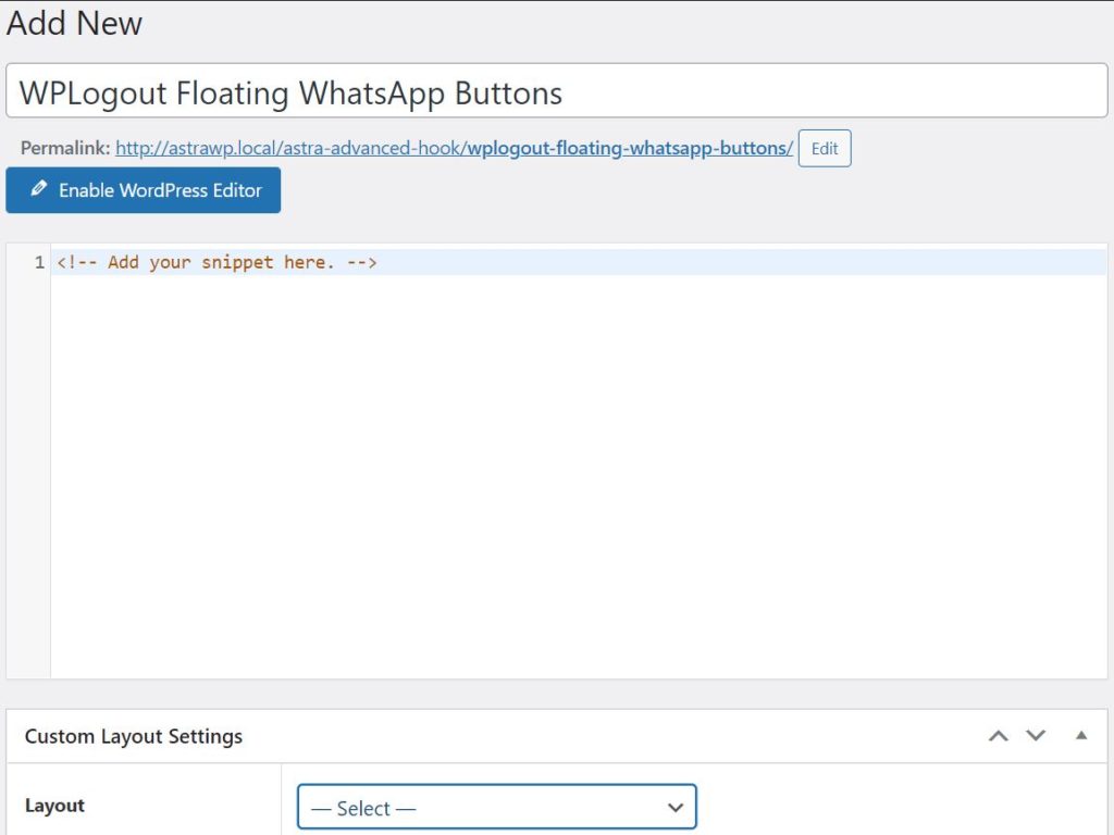 WPLogout Floating WhatsApp Buttons