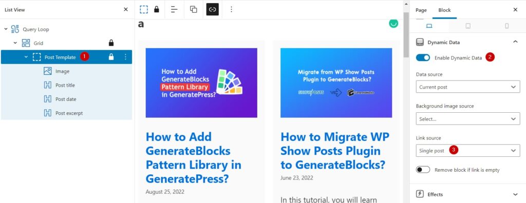 Making Block Clickable in GeneratePress Theme using Generateblocks Pro version