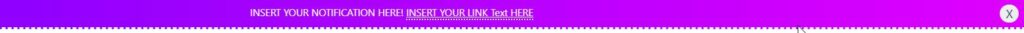 Kadence Notification Bar Result